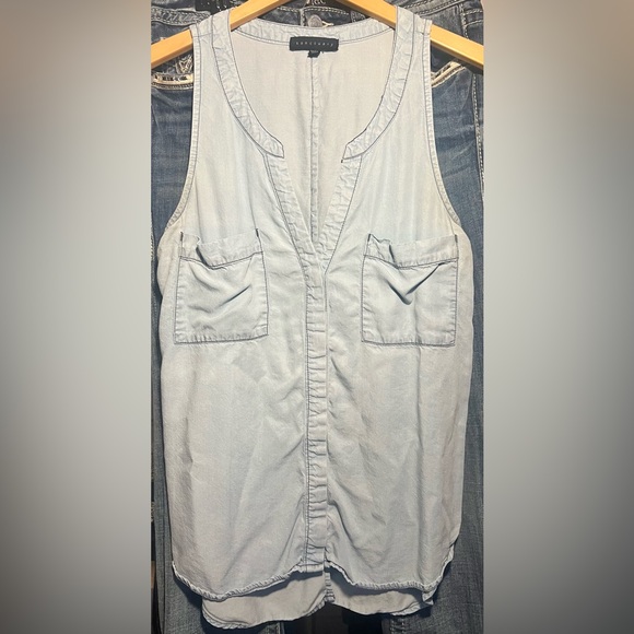 EUC. Sanctuary Clothing Women's Craft Tencel Sleeveless Blouse. Size Small. - Picture 9 of 10